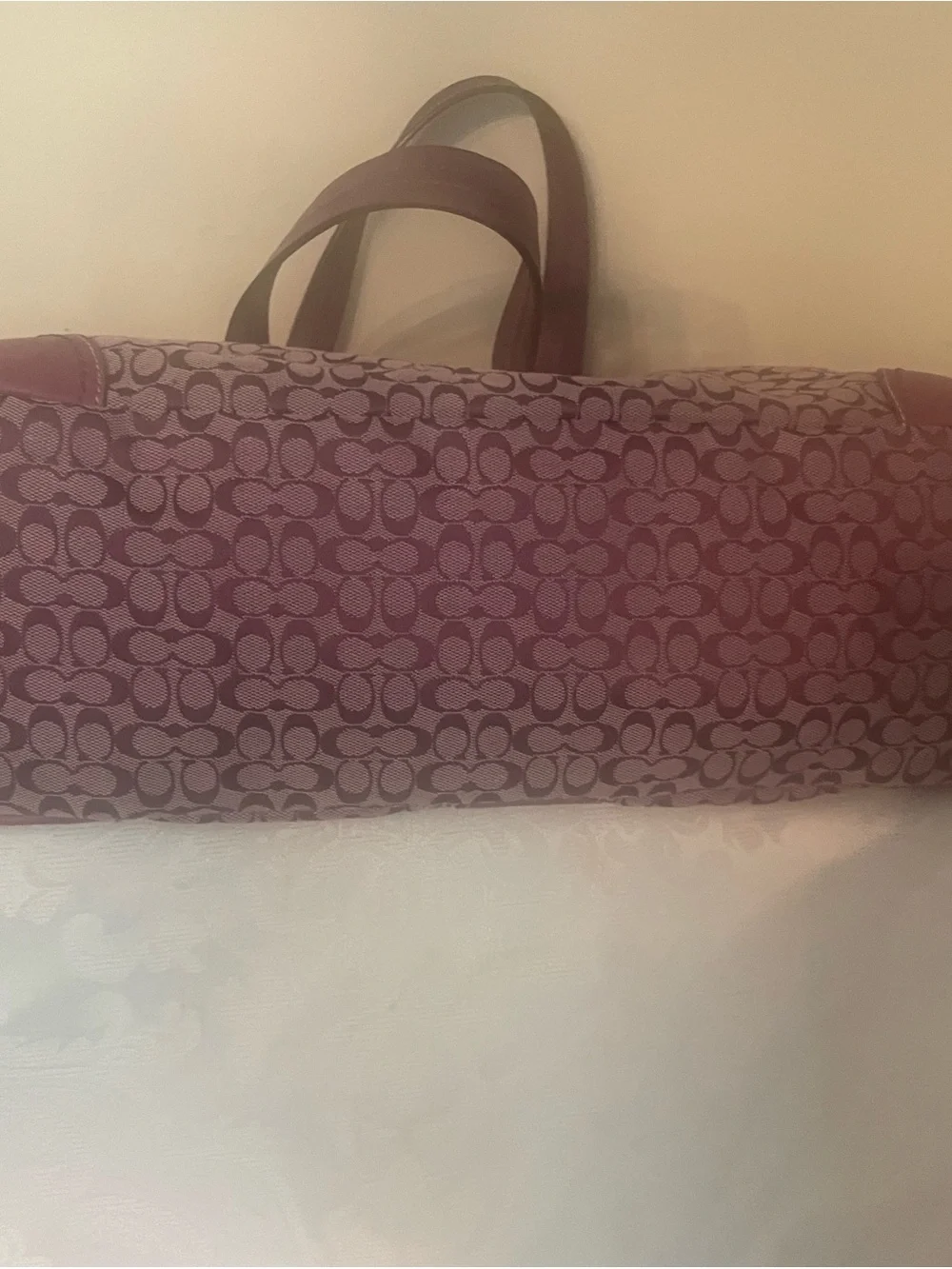 Coach tote featuring